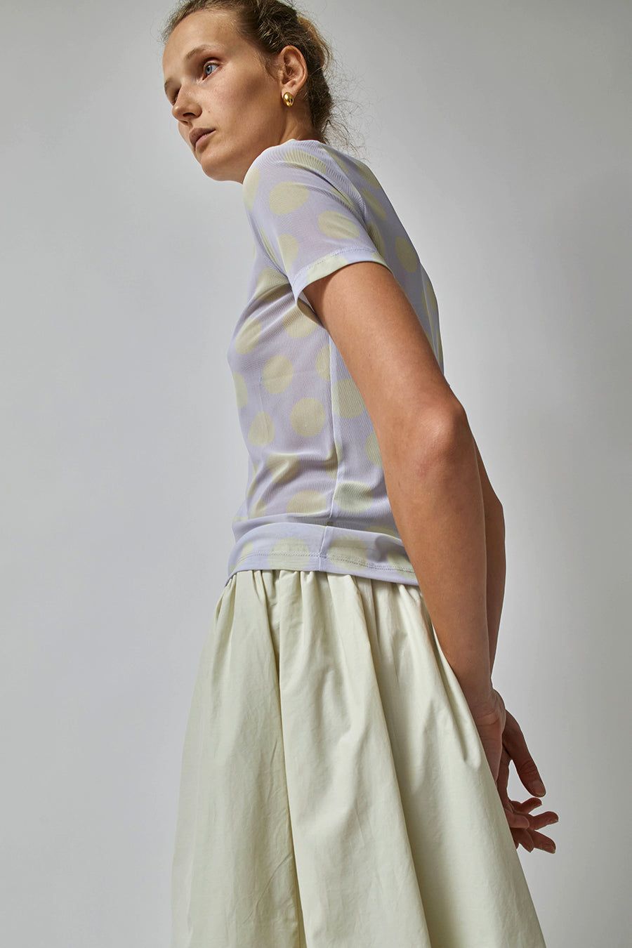 No.6 Carey Tee in Cloud and Lemon Dot sold by No. 6 product image thumbnail 2