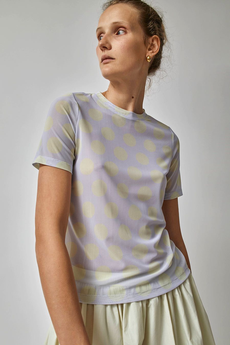 No.6 Carey Tee in Cloud and Lemon Dot sold by No. 6 product image thumbnail 4