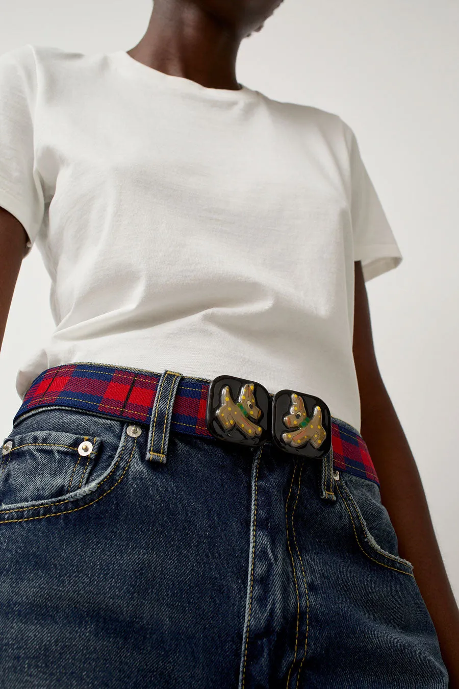 Exquisite J Character Belt in Tartan sold by No. 6 product image thumbnail 4