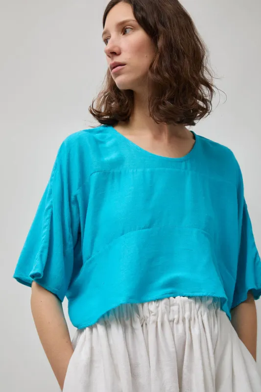 Anntian Wave Top in Garment Dye Swimming Pool sold by No. 6