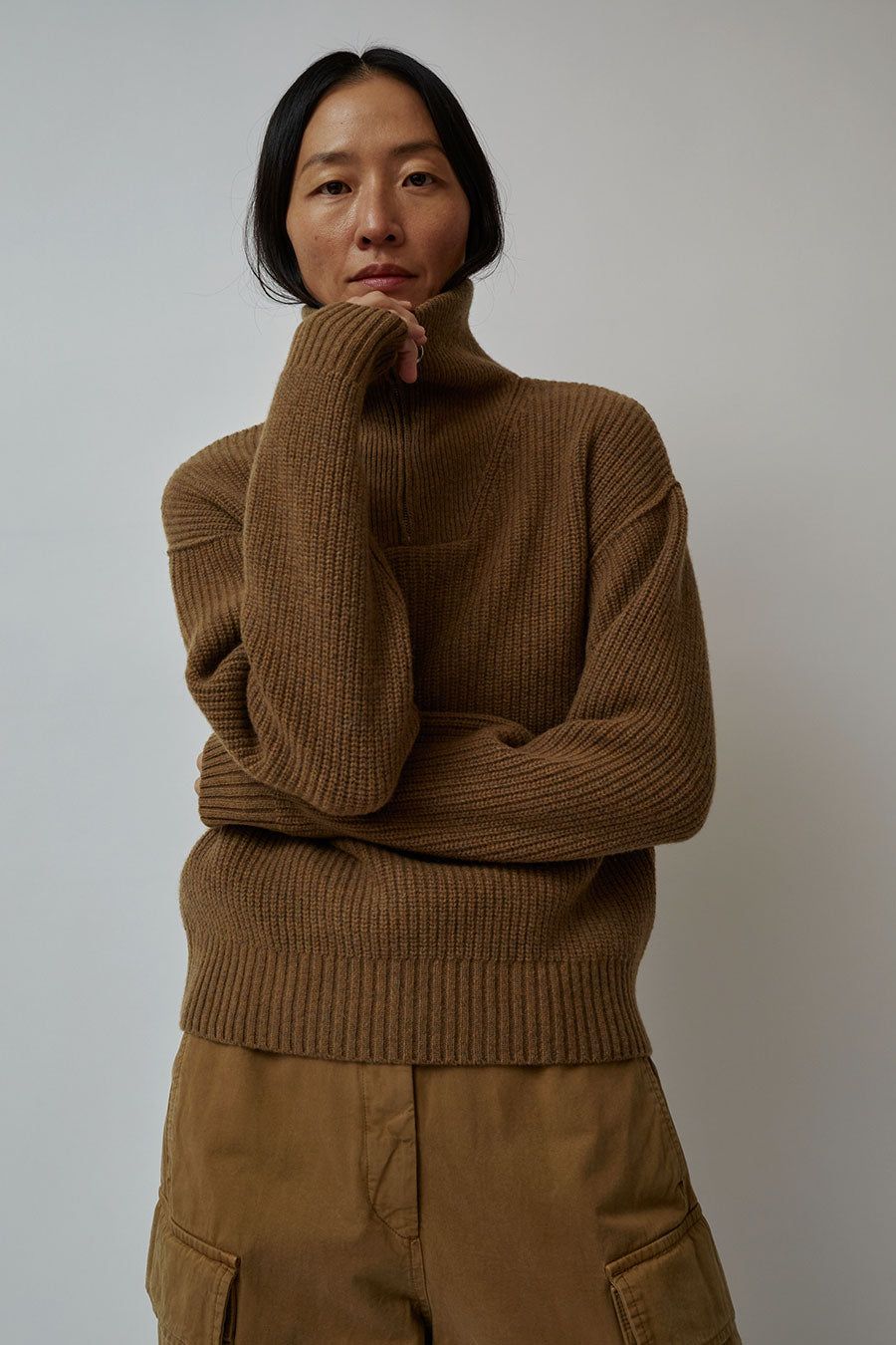 Girls of Dust Fly Deck Sweater in Camel sold by No. 6 product image thumbnail 4