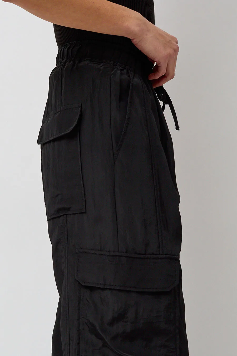 Mijeong Park Lightweight Cargo Pants in Black sold by No. 6 product image thumbnail 4