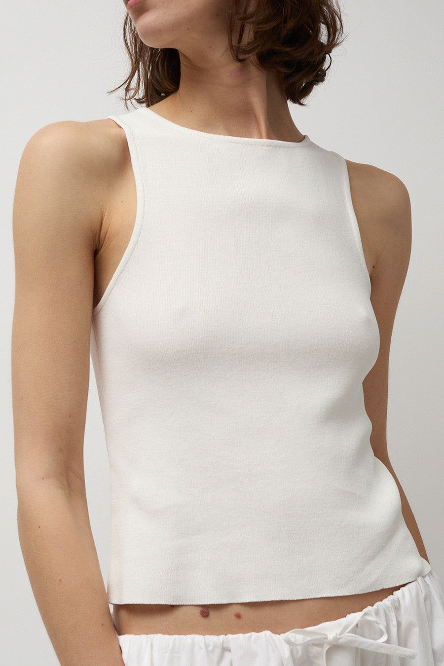 Amomento Cut Out Sleeveless Top in Ivory sold by No. 6 product image thumbnail 3