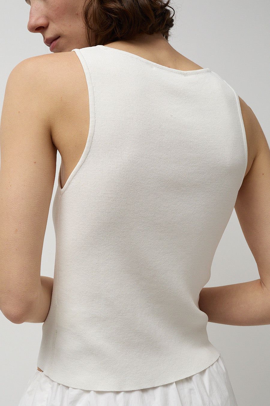 Amomento Cut Out Sleeveless Top in Ivory sold by No. 6 product image thumbnail 2