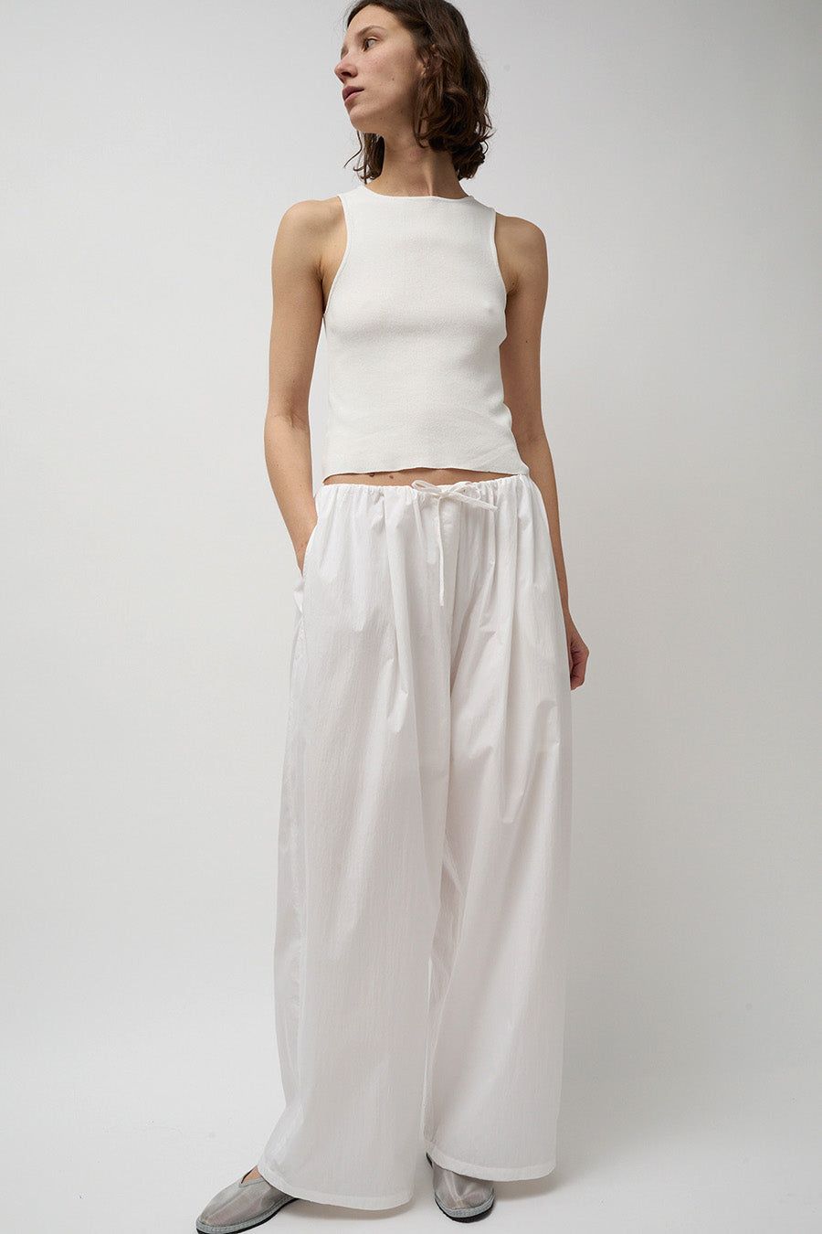 Amomento Cut Out Sleeveless Top in Ivory sold by No. 6 product image thumbnail 4