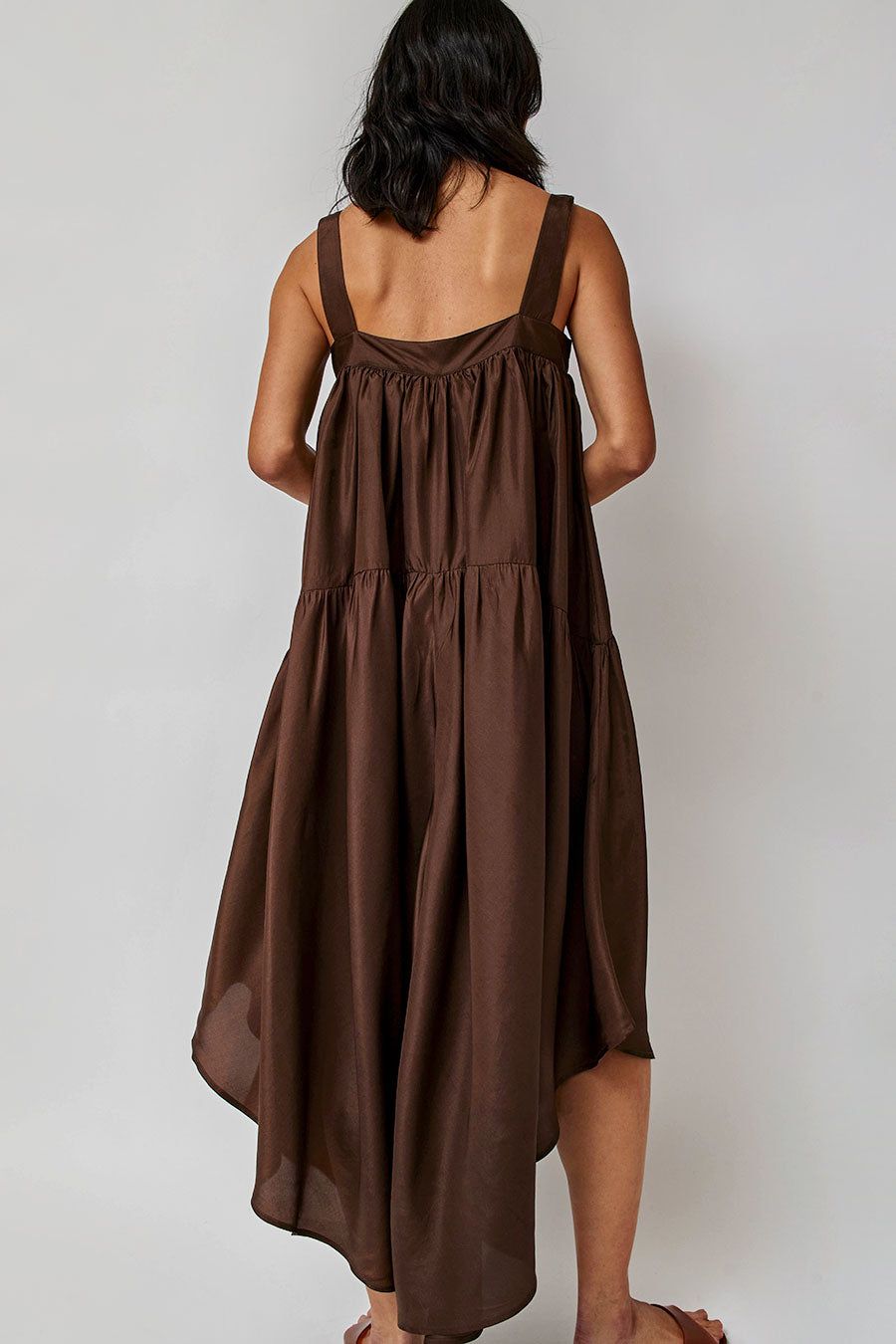 Anaak Deia Tiered Handkerchief Dress in Cacao sold by No. 6 product image thumbnail 5