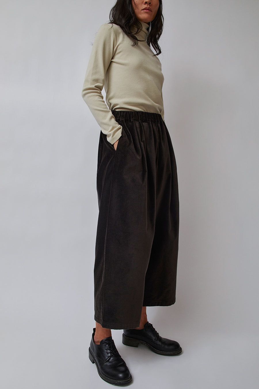 Black Crane Wide Pants in Sumi Black sold by No. 6 product image thumbnail 3