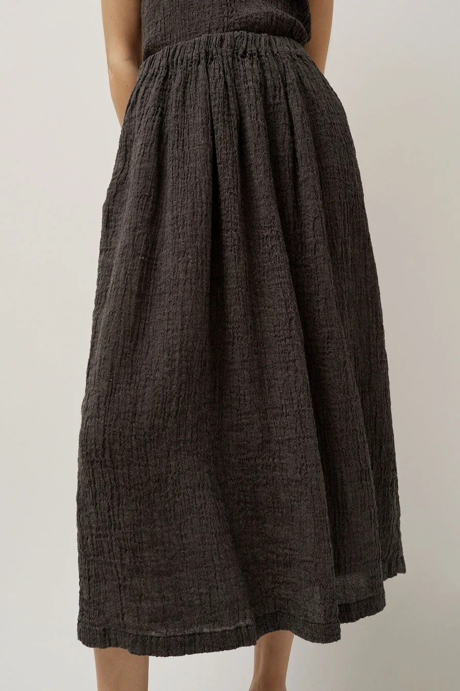 Black Crane Classic Skirt in Grey Navy sold by No. 6 product image thumbnail 3