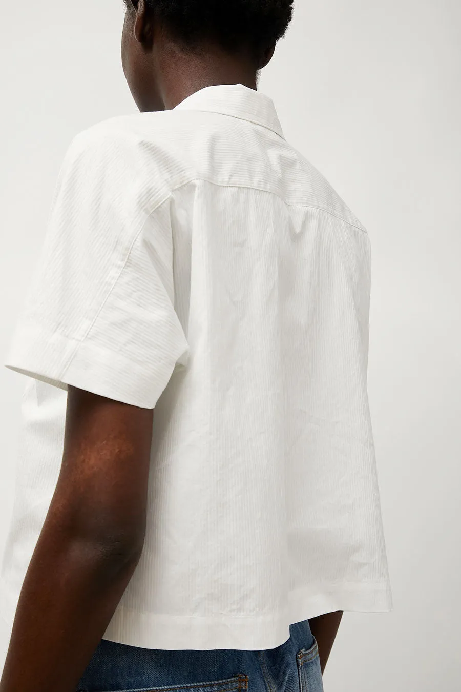 Heather Harlan Camp Shirt in White sold by No. 6 product image thumbnail 4