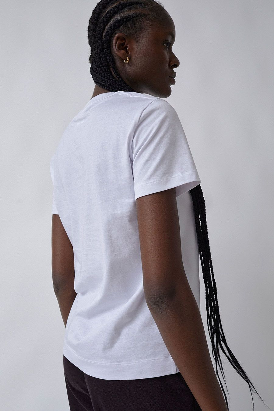 Ninety Percent Drew Classic T-Shirt in White sold by No. 6 product image thumbnail 3