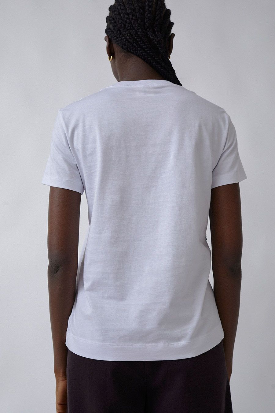 Ninety Percent Drew Classic T-Shirt in White sold by No. 6 product image thumbnail 4