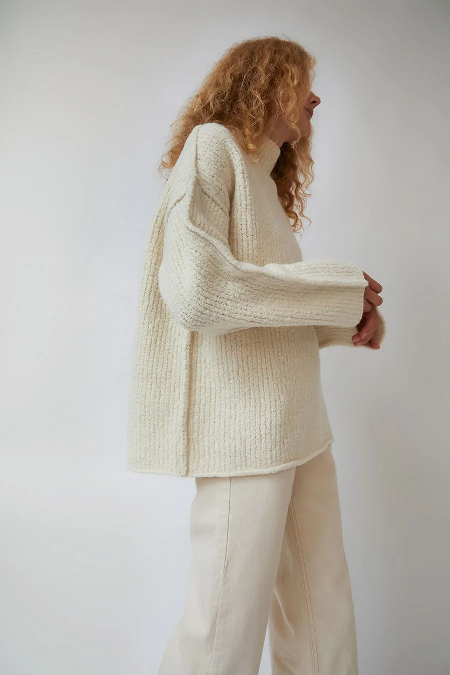 Lauren Manoogian Raw Turtleneck in Raw White sold by No. 6 product image thumbnail 4