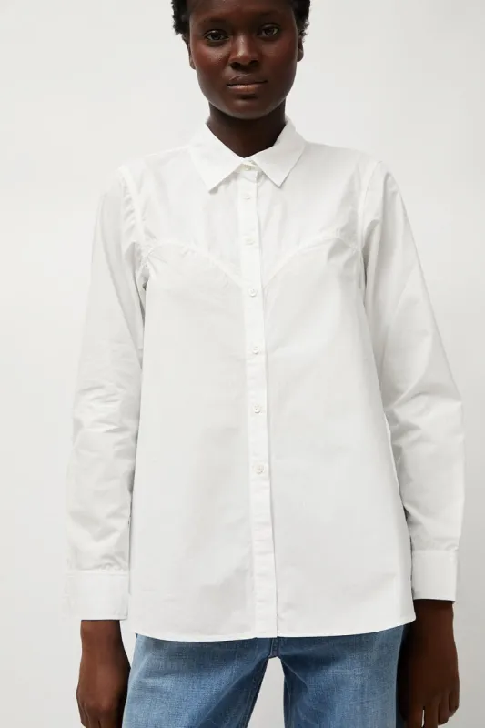 Heather Harlan Sweetheart Blouse in White sold by No. 6