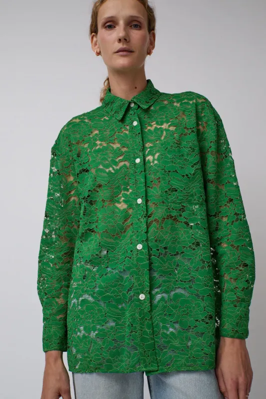 No.6 Island Shirt in Emerald Lace sold by No. 6