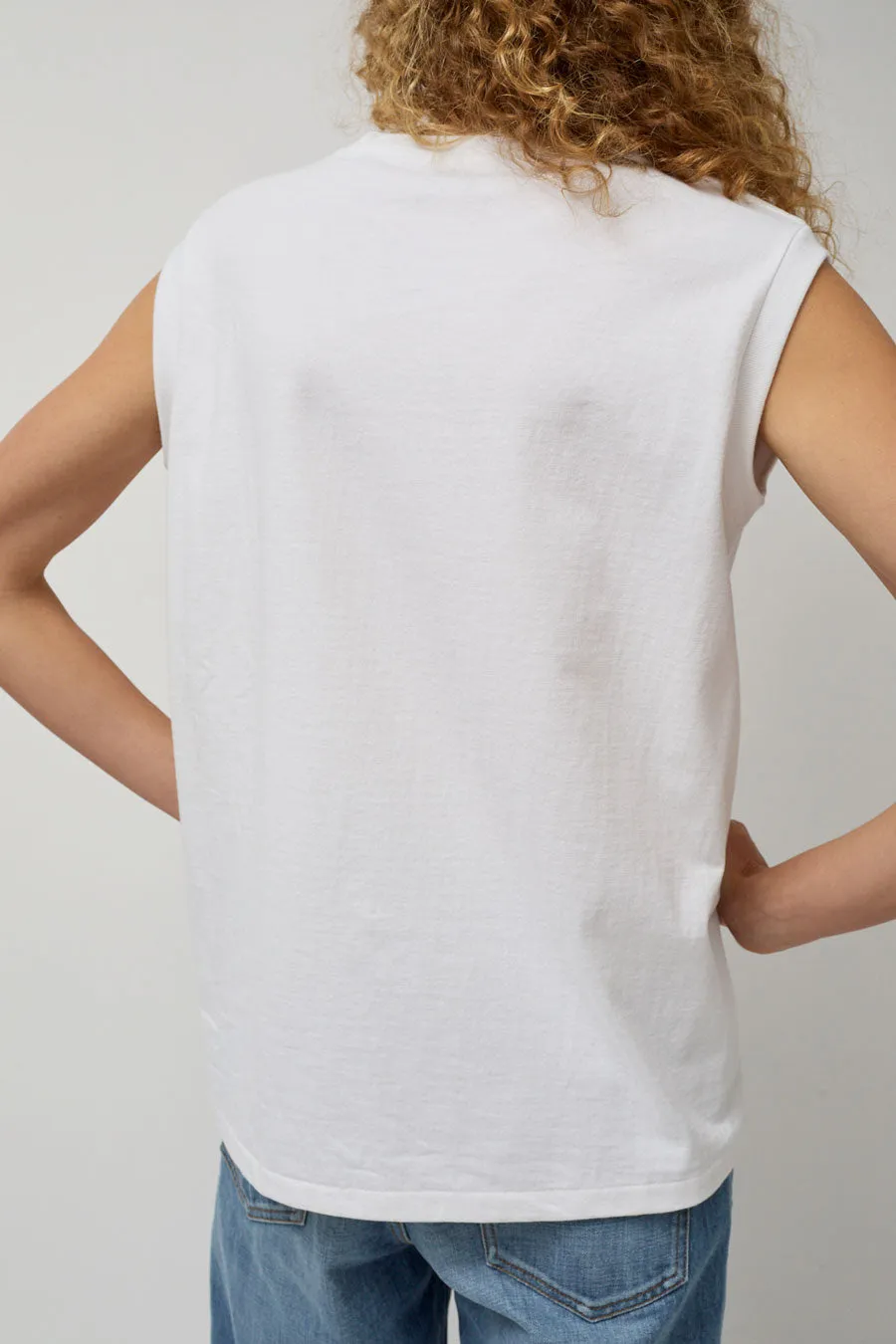 Batoner Meriyasu Sleeveless Top in White sold by No. 6 product image thumbnail 2