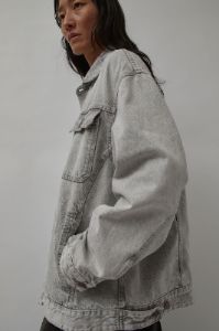 6397 Oversized Denim Jacket in Superlight Grey sold by No. 6