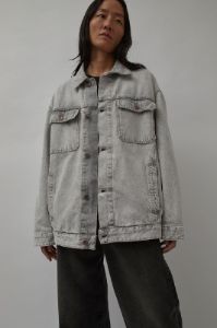 6397 Oversized Denim Jacket in Superlight Grey sold by No. 6