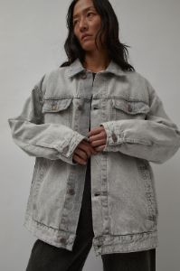 6397 Oversized Denim Jacket in Superlight Grey sold by No. 6