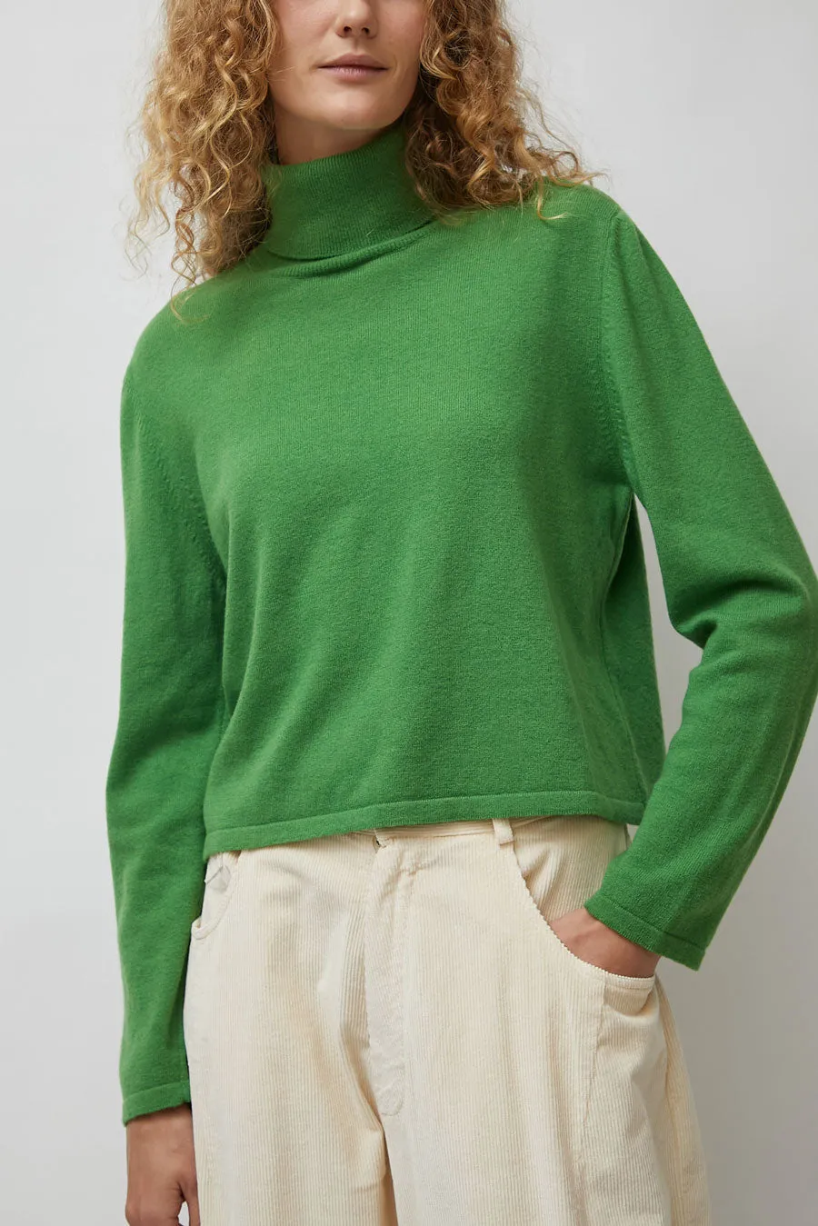 CORDERA Merino Turtleneck Sweater in Herba sold by No. 6