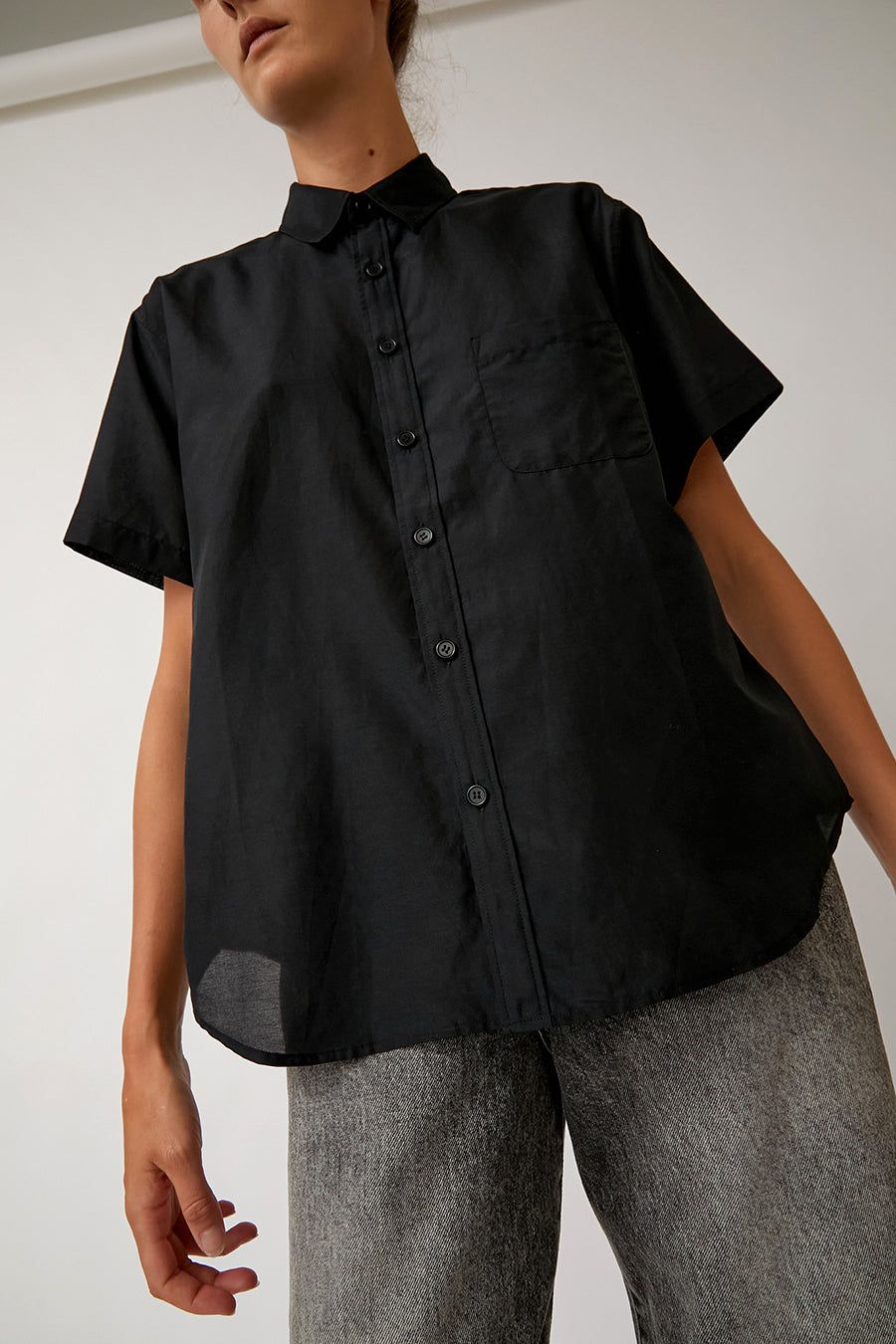 6397 Short Sleeve Shirt in Black sold by No. 6 product image thumbnail 2