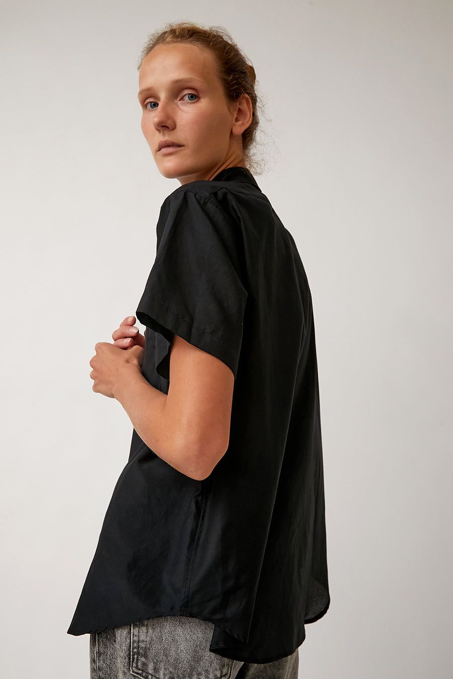 6397 Short Sleeve Shirt in Black sold by No. 6 product image thumbnail 3
