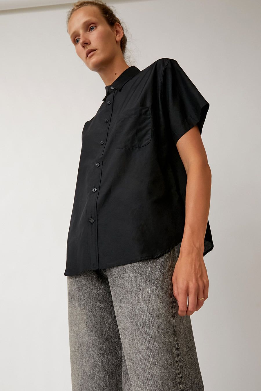 6397 Short Sleeve Shirt in Black sold by No. 6 product image thumbnail 5