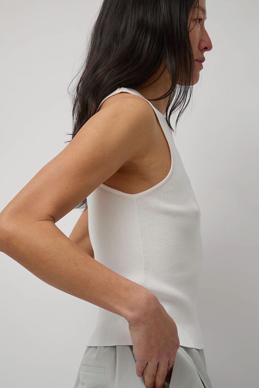 Amomento Cut-Out Sleeveless Top in Ivory sold by No. 6 product image thumbnail 4
