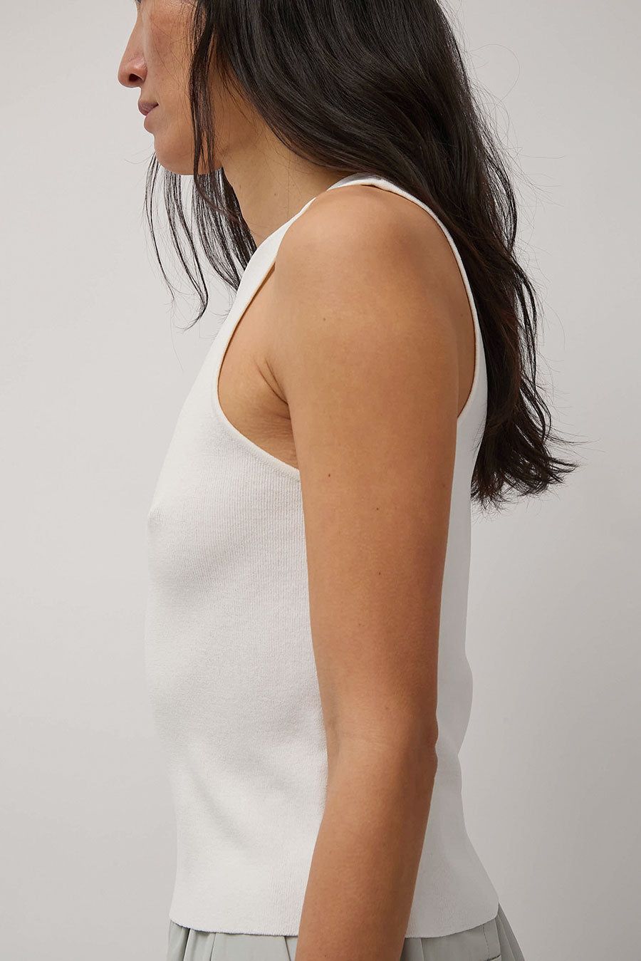 Amomento Cut-Out Sleeveless Top in Ivory sold by No. 6 product image thumbnail 3