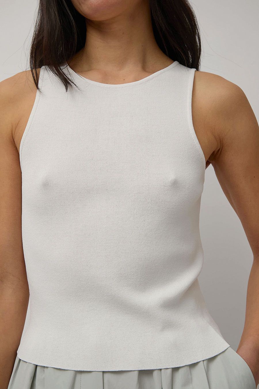 Amomento Cut-Out Sleeveless Top in Ivory sold by No. 6 product image thumbnail 2