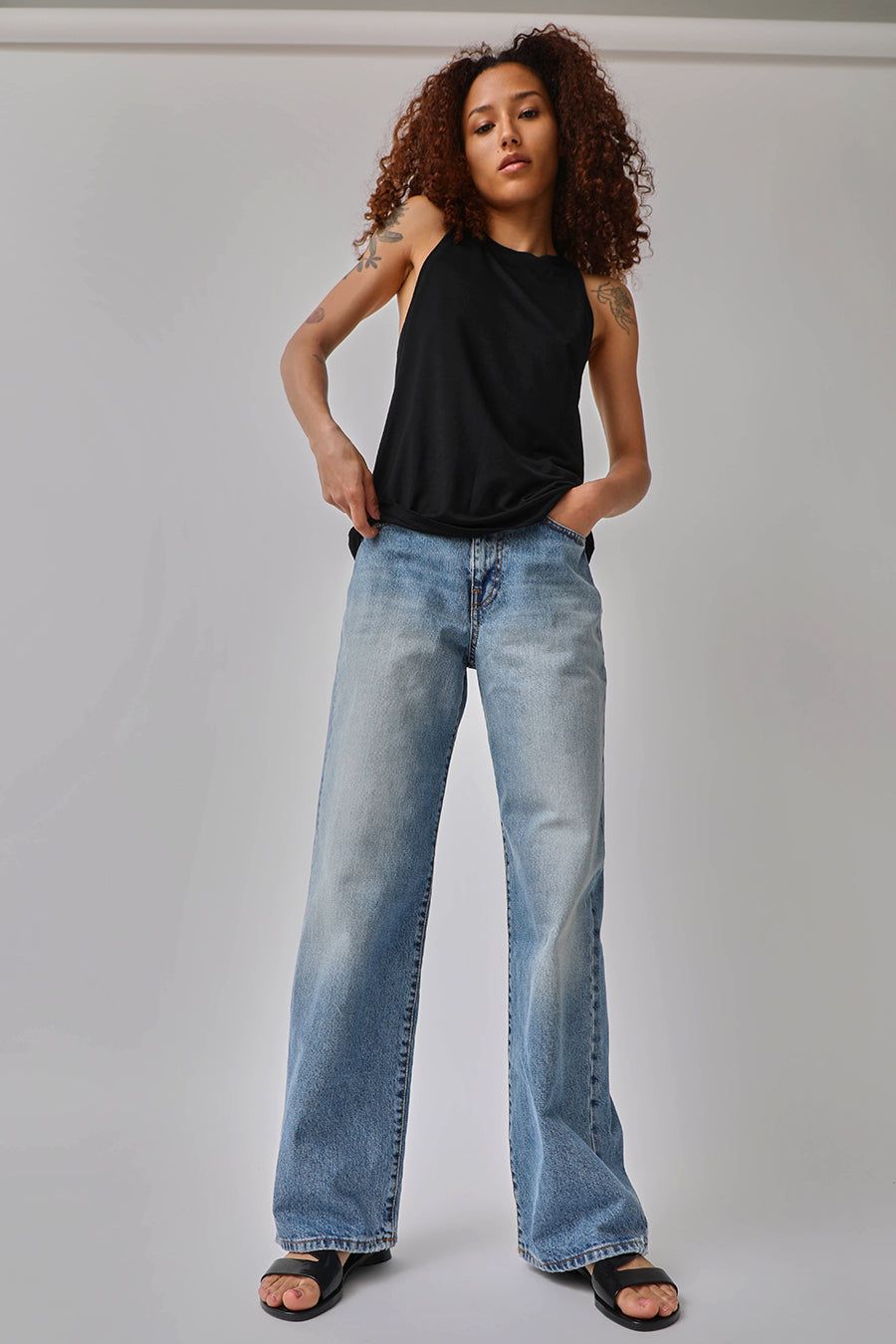 6397 Wide Jean in Light Used sold by No. 6