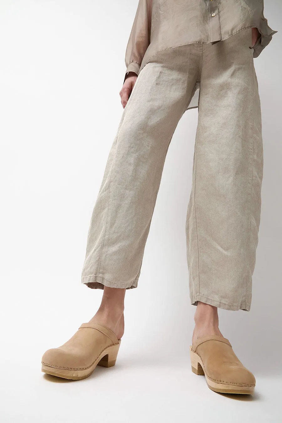 No.6 Old School Clog on Mid Heel in Bone sold by No. 6 product image thumbnail 4