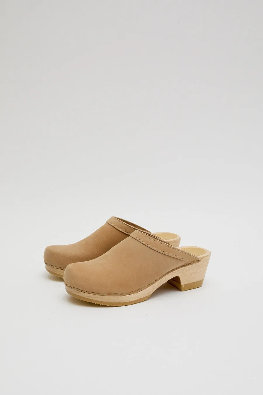 No.6 Old School Clog on Mid Heel in Bone sold by No. 6 product image thumbnail 2