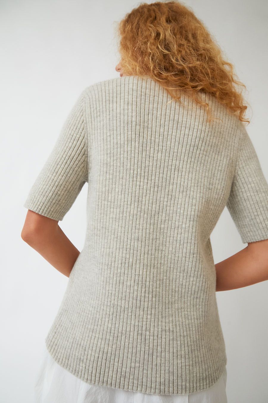 Lauren Manoogian Rib Short Sleeve Crewneck in Carrara sold by No. 6 product image thumbnail 5