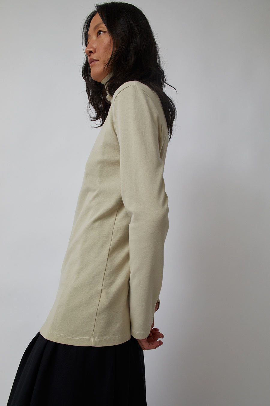 Black Crane Turtle Neck Top in Ivory sold by No. 6 product image thumbnail 4