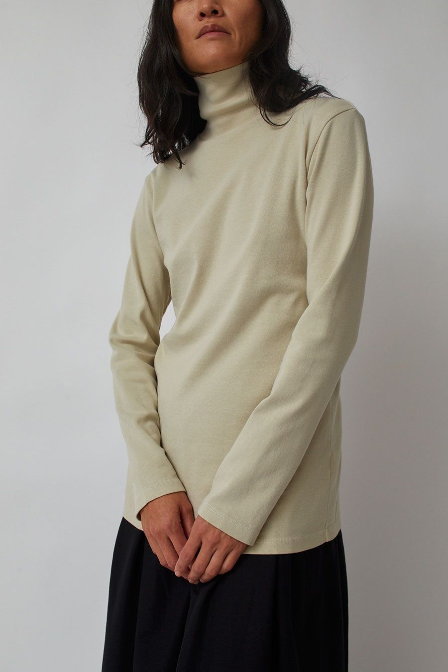 Black Crane Turtle Neck Top in Ivory sold by No. 6 product image thumbnail 2