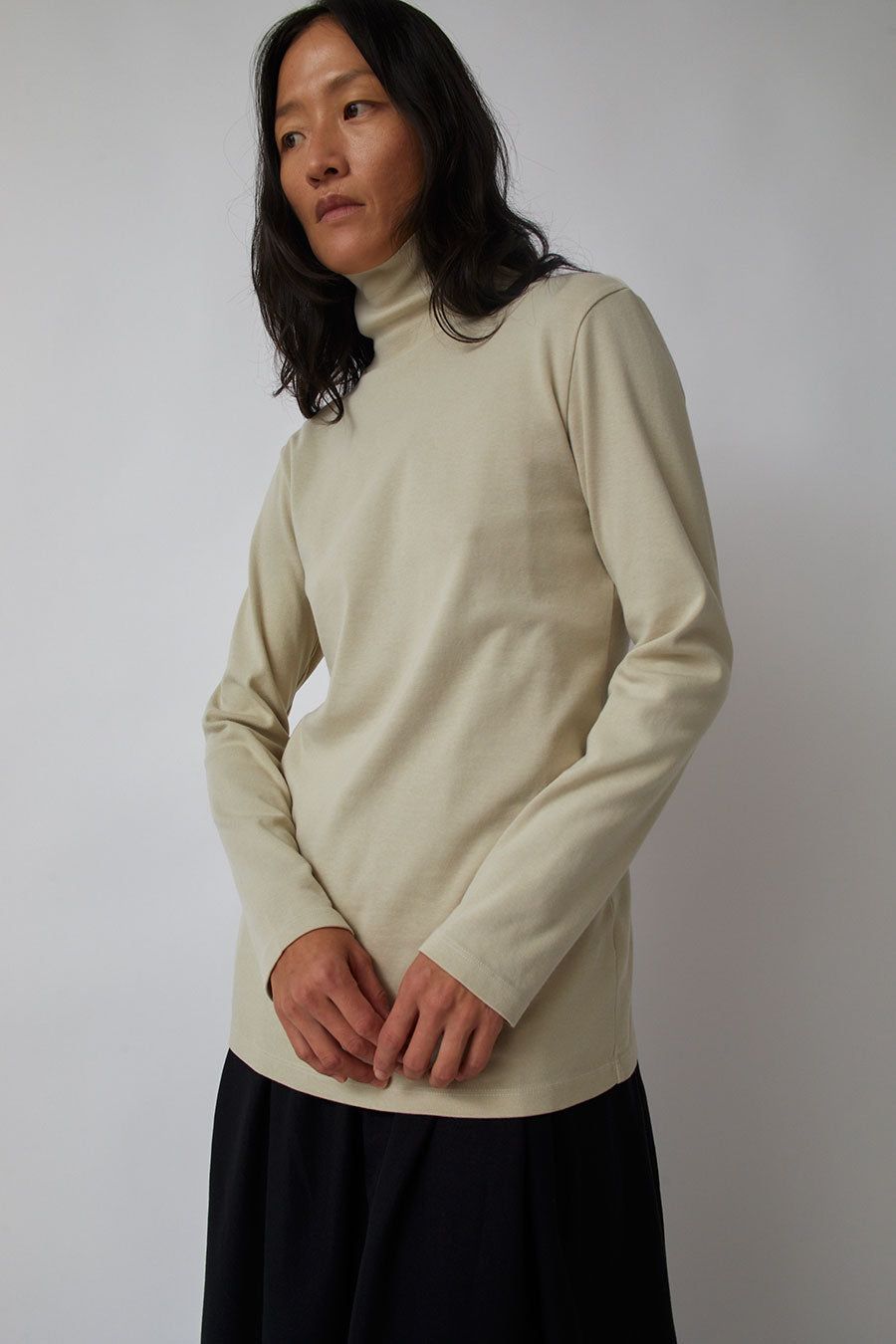 Black Crane Turtle Neck Top in Ivory sold by No. 6 product image thumbnail 3