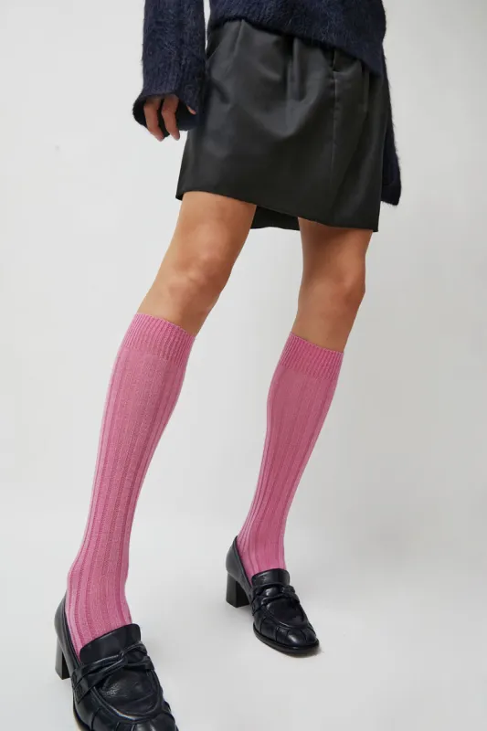 Maria La Rosa College Socks in Pink sold by No. 6