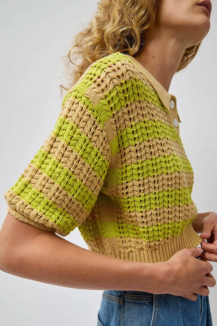 No.6 Porto Polo in Lime and Stone sold by No. 6 product image thumbnail 3