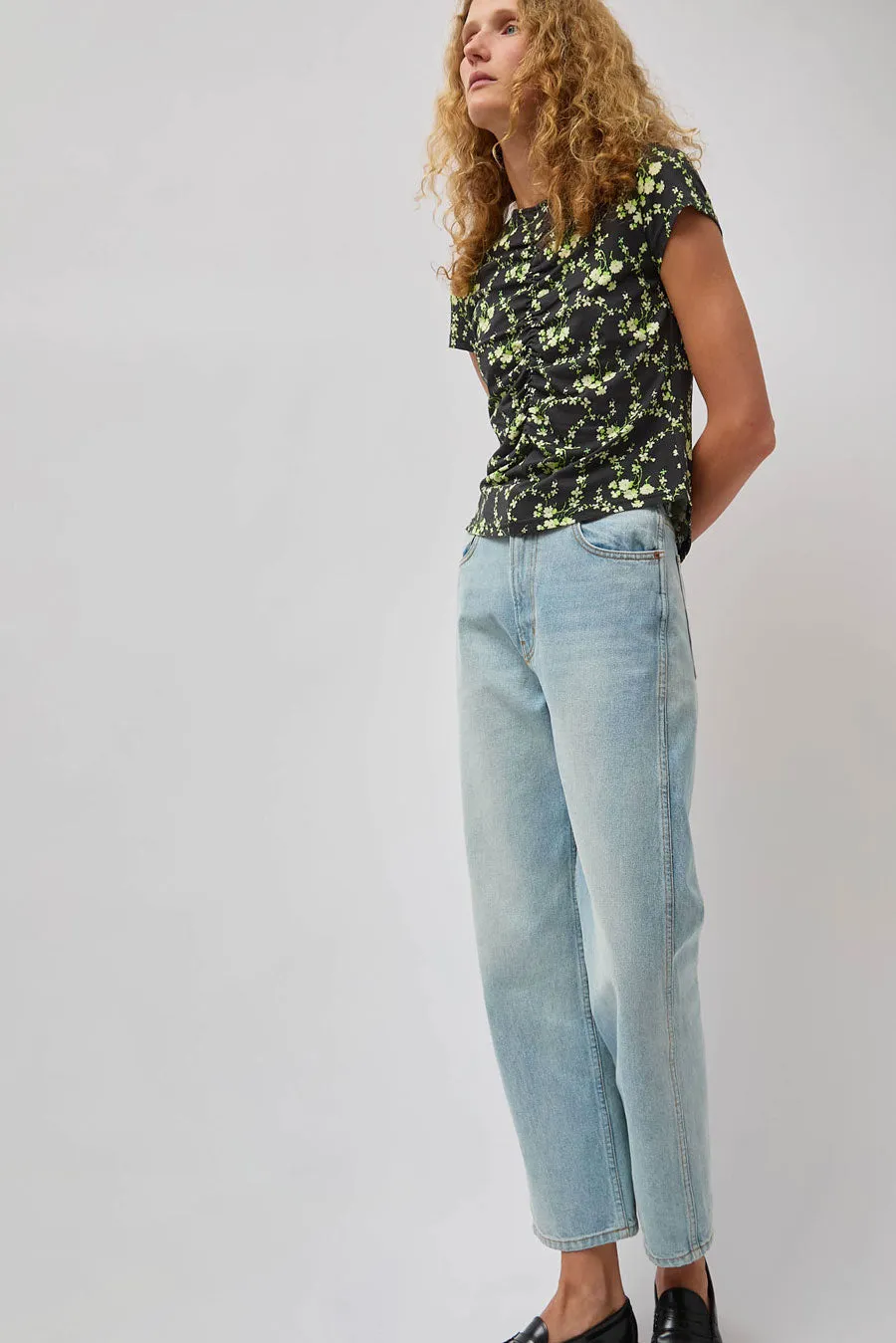 No.6 Tara Top in Black and Lime Trellis sold by No. 6 product image thumbnail 5