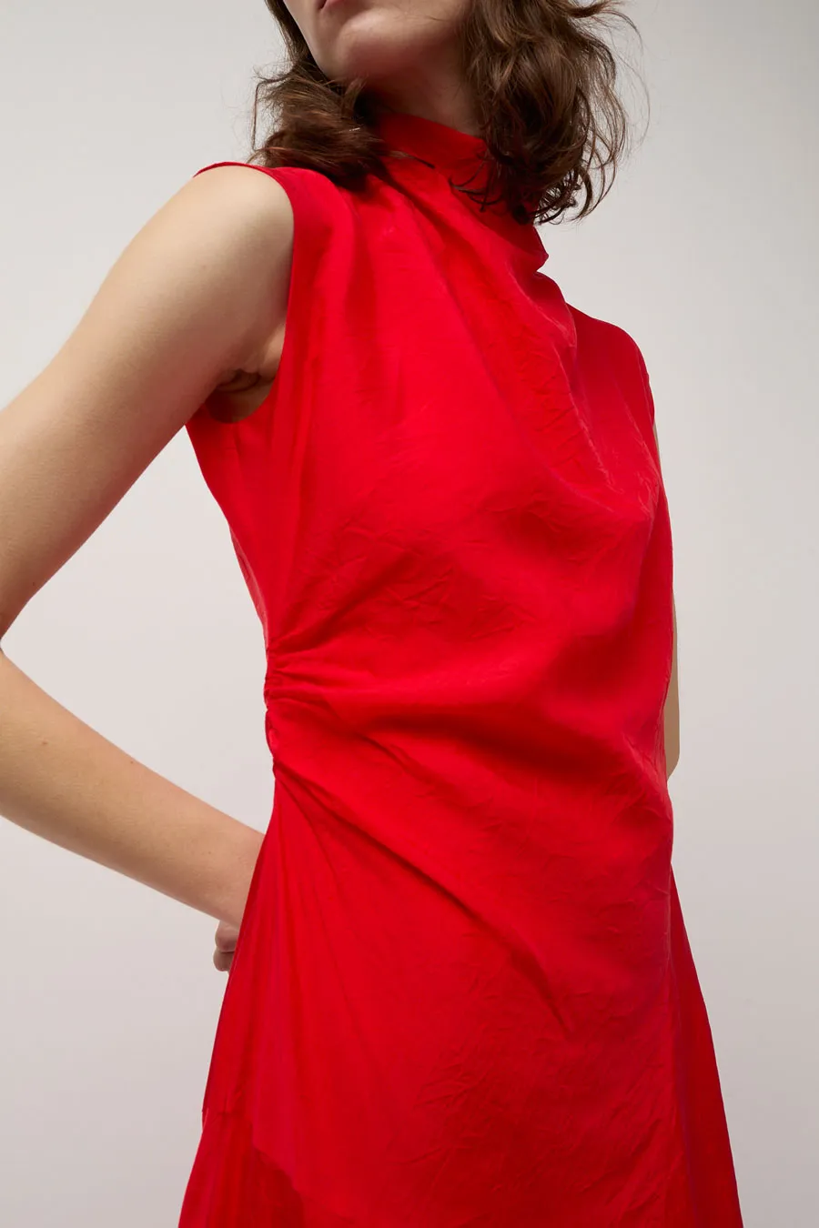 Atelier Delphine Twisted Dress in Red sold by No. 6 product image thumbnail 2
