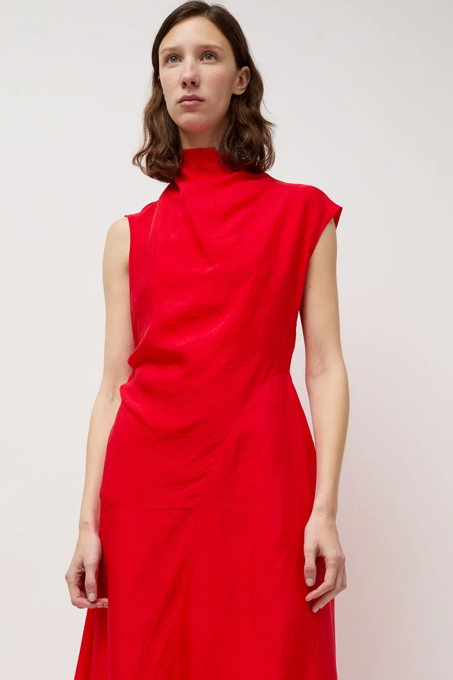 Atelier Delphine Twisted Dress in Red sold by No. 6 product image thumbnail 3
