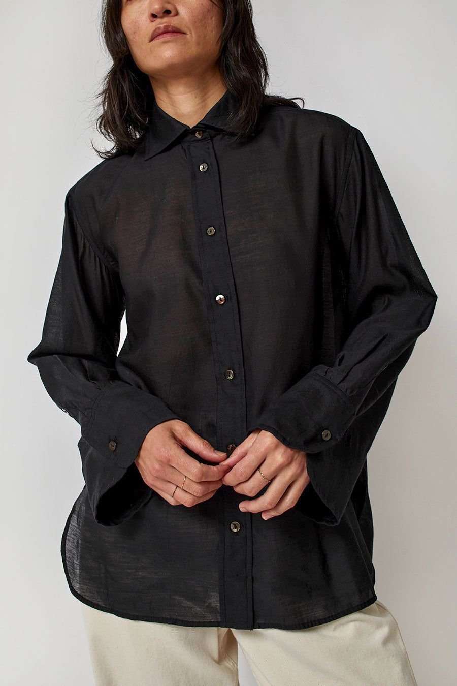 NYMANE Hutton Shirt in Black sold by No. 6 product image thumbnail 2