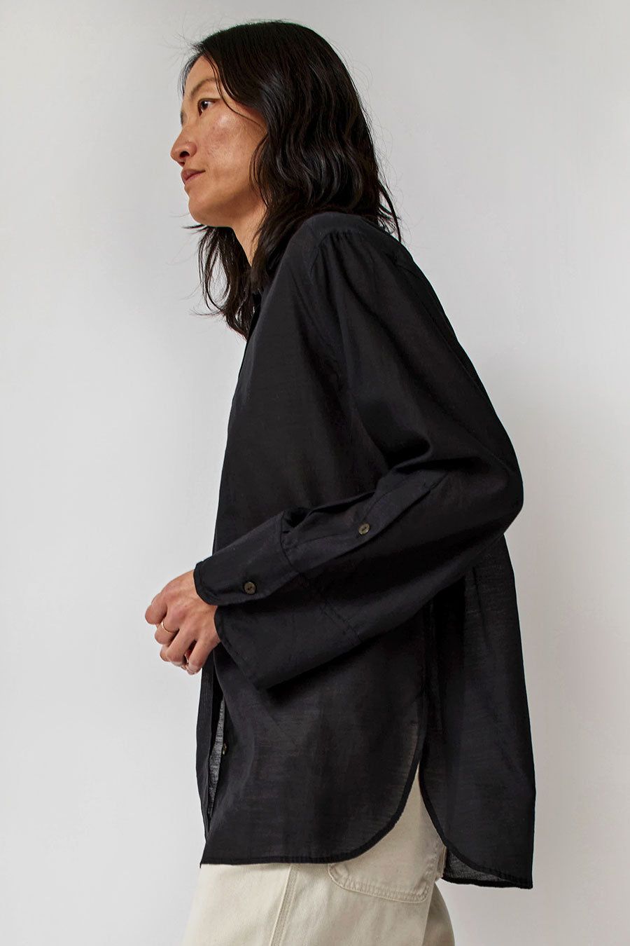 NYMANE Hutton Shirt in Black sold by No. 6 product image thumbnail 3