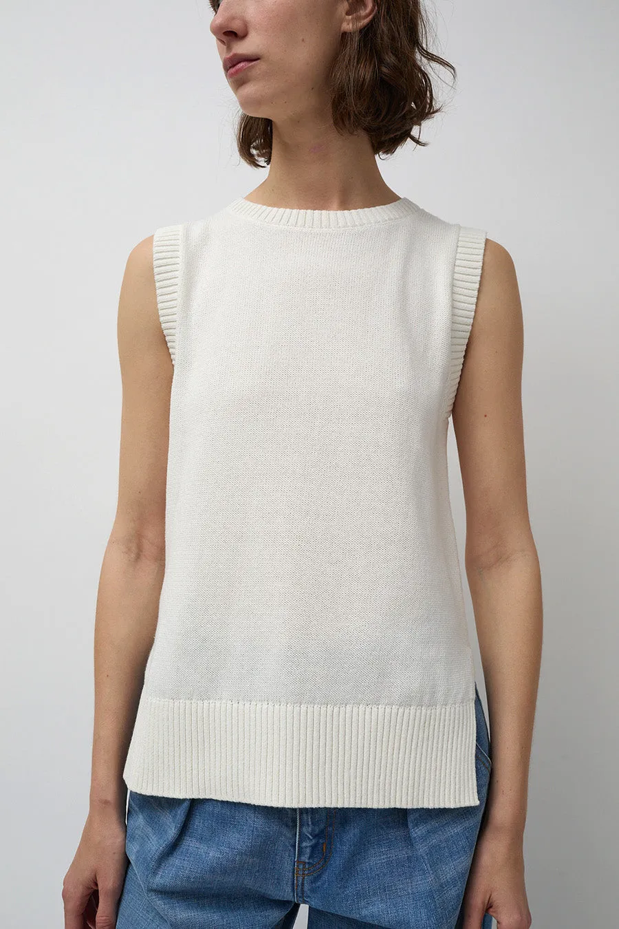 Rue Blanche Fresh Top in White sold by No. 6