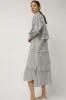 Henrik Vibskov Parcel Dress in Black White Stripes sold by No. 6
