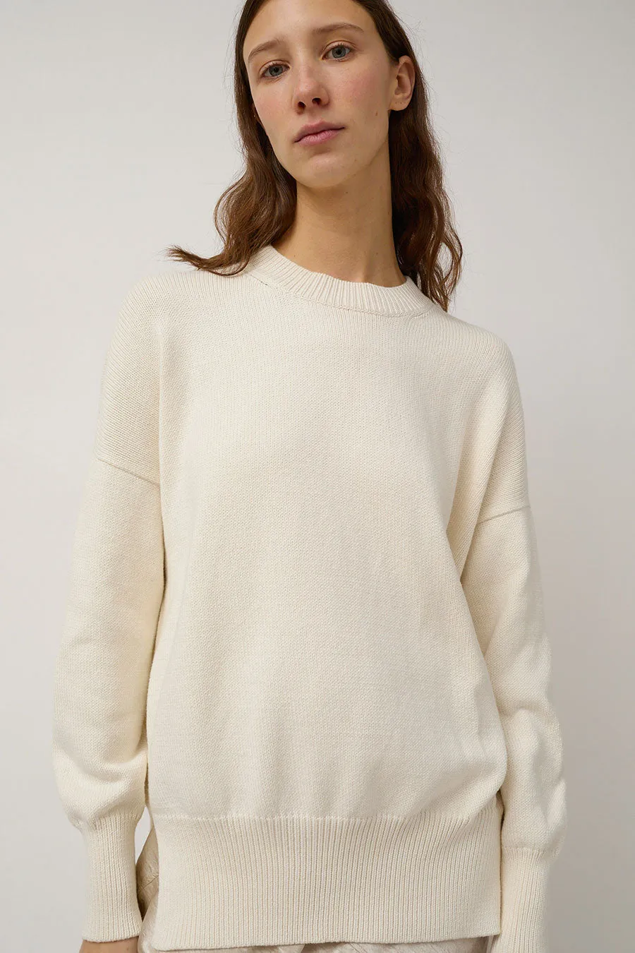 Lauren Manoogian Simple Crewneck in White sold by No. 6