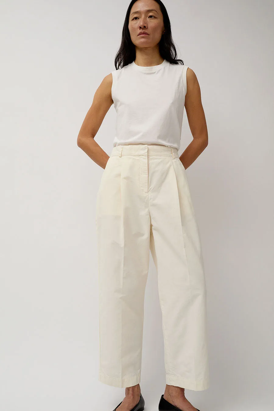 YMC Market Trouser in Ecru sold by No. 6