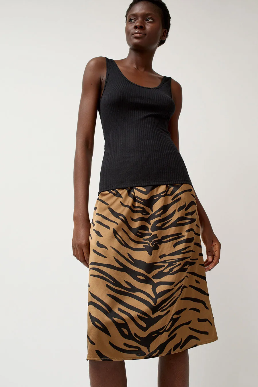 6397 Printed Slip Skirt in Tiger Print sold by No. 6 product image thumbnail 4
