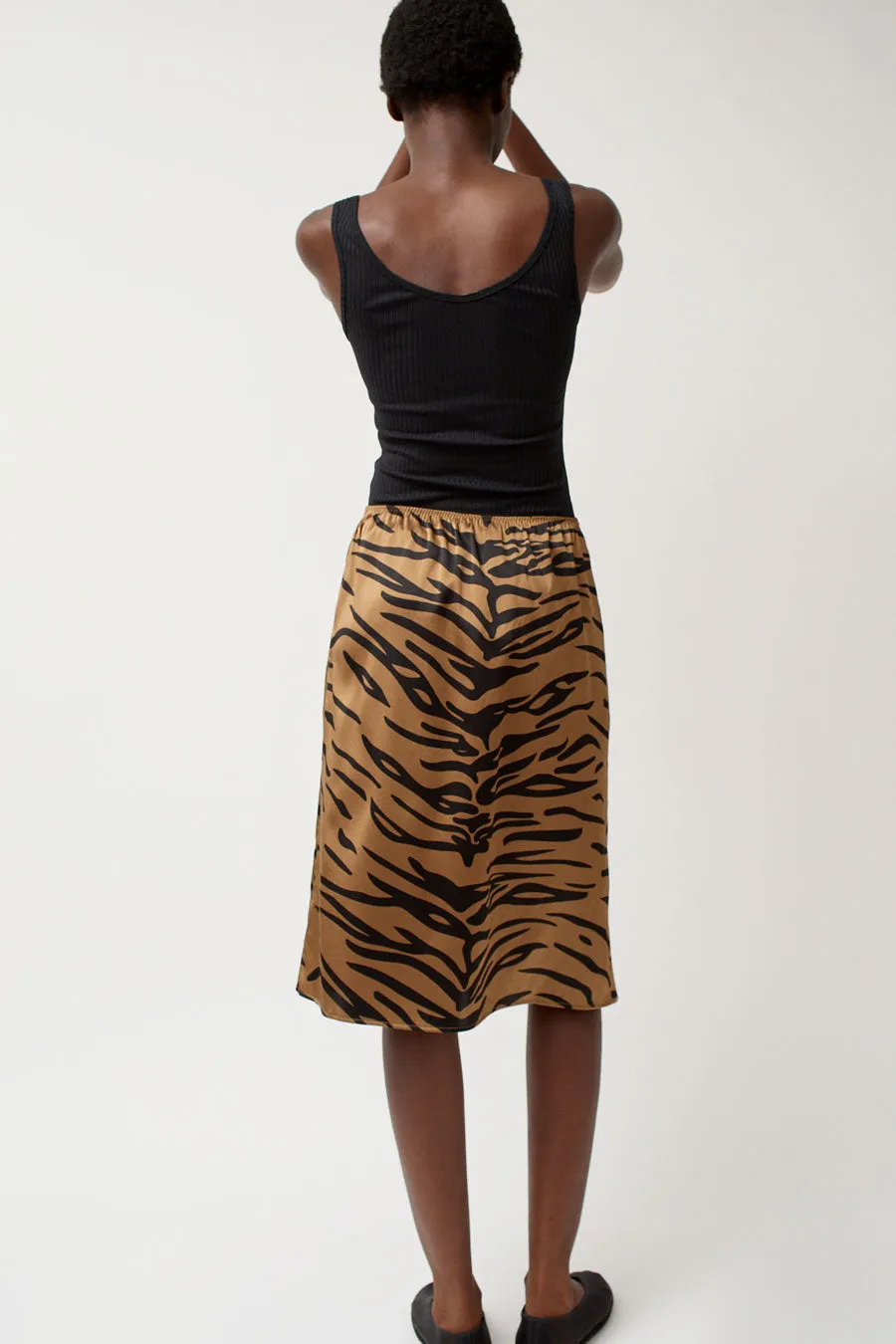 6397 Printed Slip Skirt in Tiger Print sold by No. 6 product image thumbnail 5