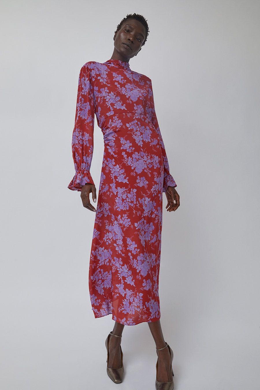 No.6 Wayne Dress in Rouge Parisienne sold by No. 6